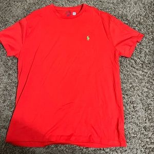 Bright red mens Ralph Lauren tshirt size m